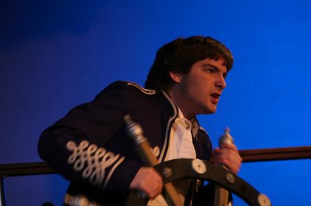 Matt Stimmell as Francisco in the theatre's production of <em>The Tempest</em>. - Photo by Kyle Kurlick