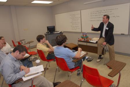 Todd Brady, minister to the university, led a breakout session entitled <em>Preaching and Teaching the Joseph Narrative</em> during Union's One Bible, One Gospel conference. - Photo by Morris Abernathy