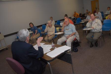 Grant Osborne, professor of New Testament at Trinity Evangelical Divinity School, led a breakout session entitled <em>The Meaning and Power of Fulfillment: the Use of the Old Testament in Matthew,</em> during Union's One Bible, One Gospel conference. - Photo by Morris Abernathy