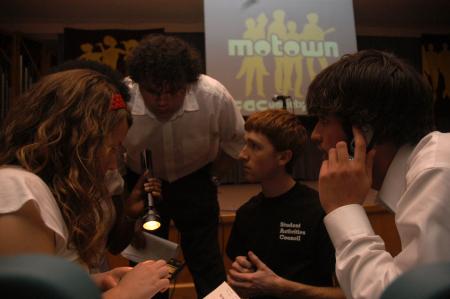 SAC members review the results for the 2007 SAC Variety Show. - Photo by Beth Spain
