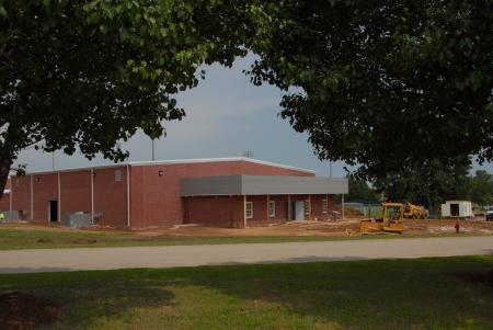 Fesmire Field House during construction. - Photo by Morris Abernathy
