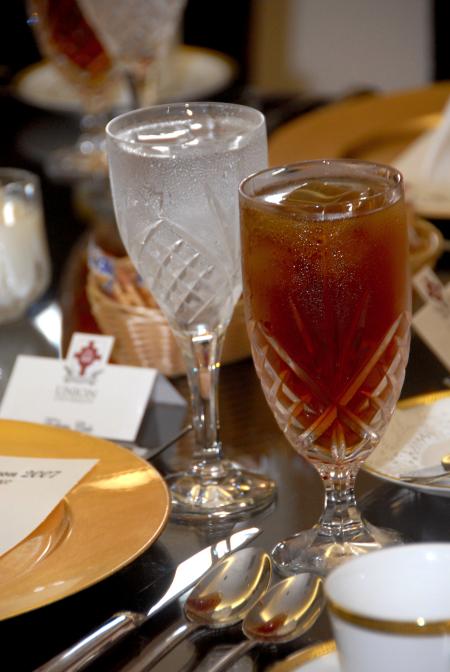 The set table for the Etiquette Luncheon. - Photo by Morris Abernathy