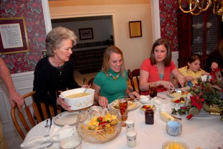 Debbie Newell, assistant professor of accounting, hosts students as a part of Be Our Guest. - Photo by Morris Abernathy