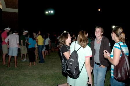 Students catch up on their summers at the 2007 Howdy Party. - Photo by Neisha Fuson