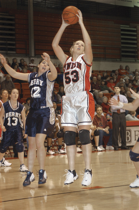 Allison Harrison (53) - senior forward from Bartlett, Tenn. - Photo by Jim Veneman