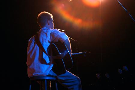 Corey Ladymon performs a solo act during All-Sing. - Photo by Stephanie Schroeder