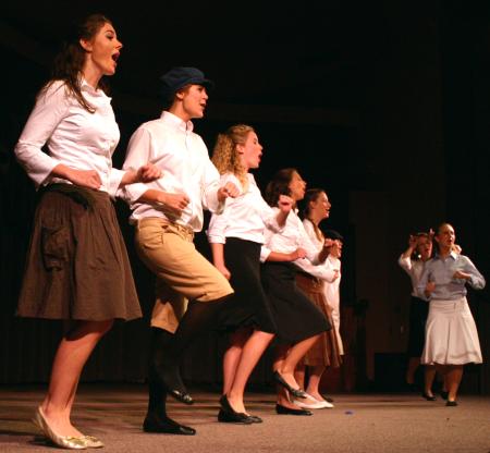 Chi Omega perform songs from <em>The Sound of Music</em> for All-Sing during Family Weekend. - Photo by Stephanie Schroeder