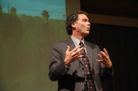At the 2007 Carls-Schwerdfeger History Lecture Series, Dr. Edward L. Ayers of the University of Richmond shared his ideas about the Civil War.  - Photo by Neisha Fuson