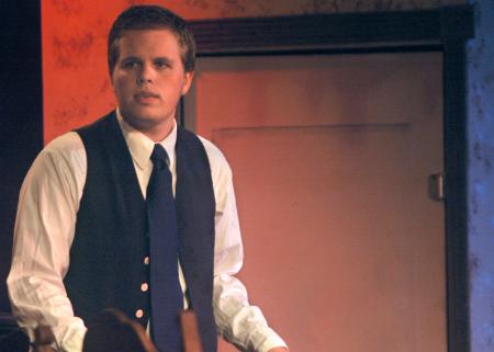 Dustin Perry performs in <em>The Dining Room</em>. - Photo by Matthew Diggs