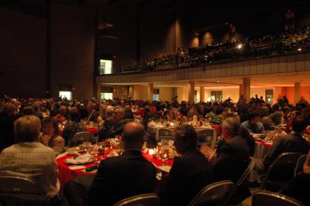 The Scholarship Banquet drew 1,700 people and raised $500,000 for student scholarships. The banquet proceeds pushed the university’s Union 2010 capital campaign to more than $98 million toward the goal of $110 million.  - Photo by Neisha Fuson