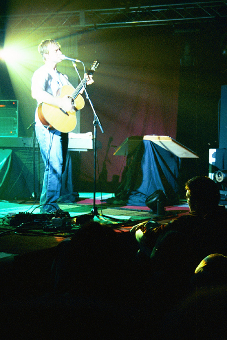 The Bebo Norman coffeehouse concert provided an intimate setting for the audience. - Photo by Lindsay Stavish