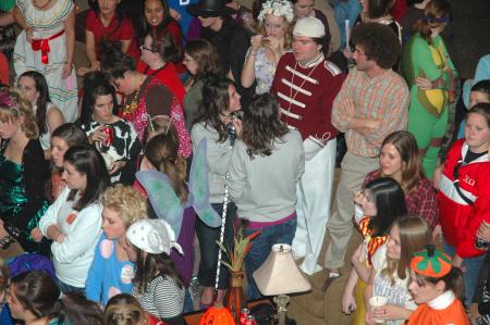 Hurt Commons was completely packed for this year's Costume Coffee House. 
 - Photo by Neisha Fuson