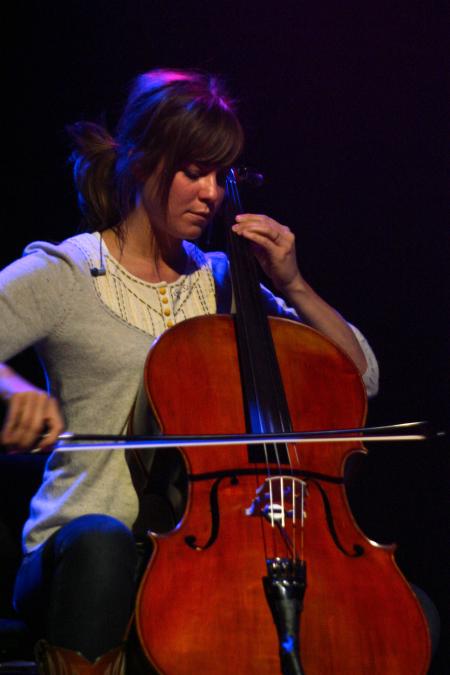 Claire plays with Alli Rogers in the 2007 Homecoming concert. - Photo by Stephanie Schroeder