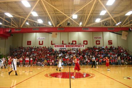During Union's Homecoming weekend, the Lady Bulldogs played Harris-Stowe State College (Mo.). The ladies finished the game with an 87-52 victory. - Photo by Stephanie Schroeder