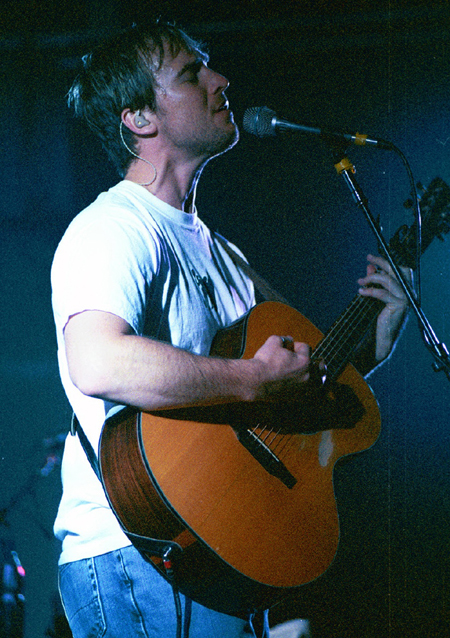 Bebo gave his all for the hour plus concert. - Photo by Lindsay Stavish