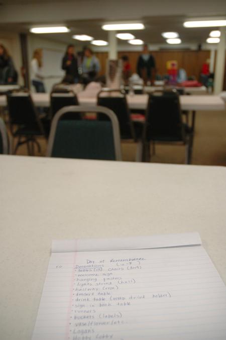 The Day of Remembrance is how Union students thank their community for all the help, support and prayers given to them when a tornado ripped through Union's campus.  - Photo by Neisha Fuson