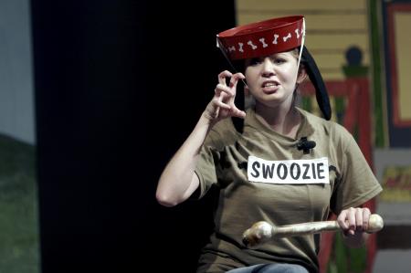 Jessica Gillard performs in <em>Alexander, Who's Not Not Not Not Not Not Going to Move</em> presented by the Union University Players. - Photo by Kyle Kurlick