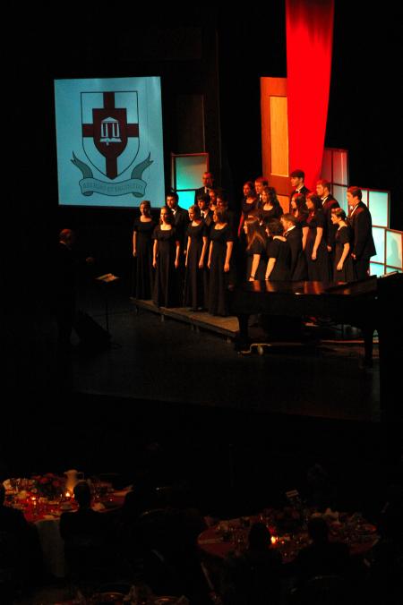 The Union University Singers open the 2007 Scholarship Banquet. - Photo by Matt Elia