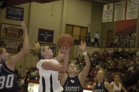 Union sophomore Kayla Hudson takes a shot in the Lady Bulldogs' victory over The Master's College (Calif.) during the Jackson Rotary Classic.  - Photo by Jordan Buie