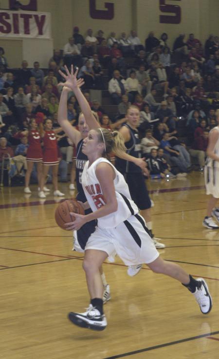 Freshman Kayla Hudson goes up for a lay up in Union's game versus The Master's College (Calif.) during the Jackson Rotary Classic. - Photo by Jordan Buie