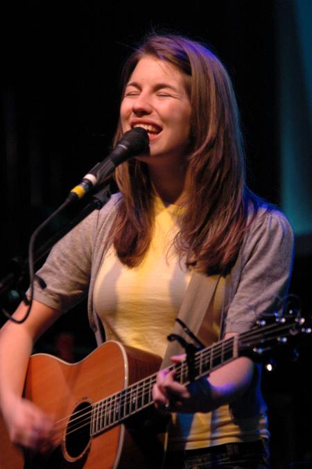 Bethany Dillon sings during the Vision of You Tour concert, put on as a benefit concert for Union University. - Photo by Neisha Fuson