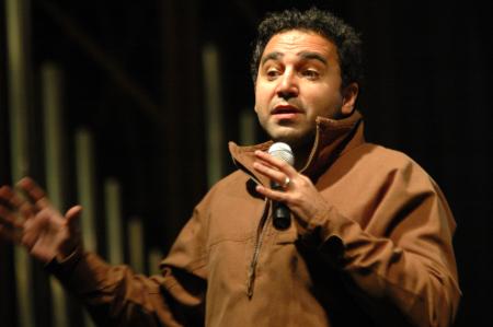 David Nassers speaks during the Vision of You Tour concert held at Union as a benefit concert.  - Photo by Neisha Fuson