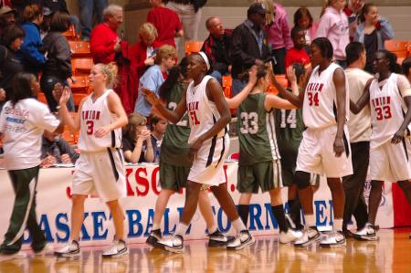 With another win under their belt, the Lady Bulldogs, at 33-0, look toward the second round of the NAIA national tournament. - Photo by Neisha Fuson