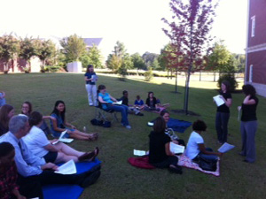 Photo of the CPFI praise and worship session.