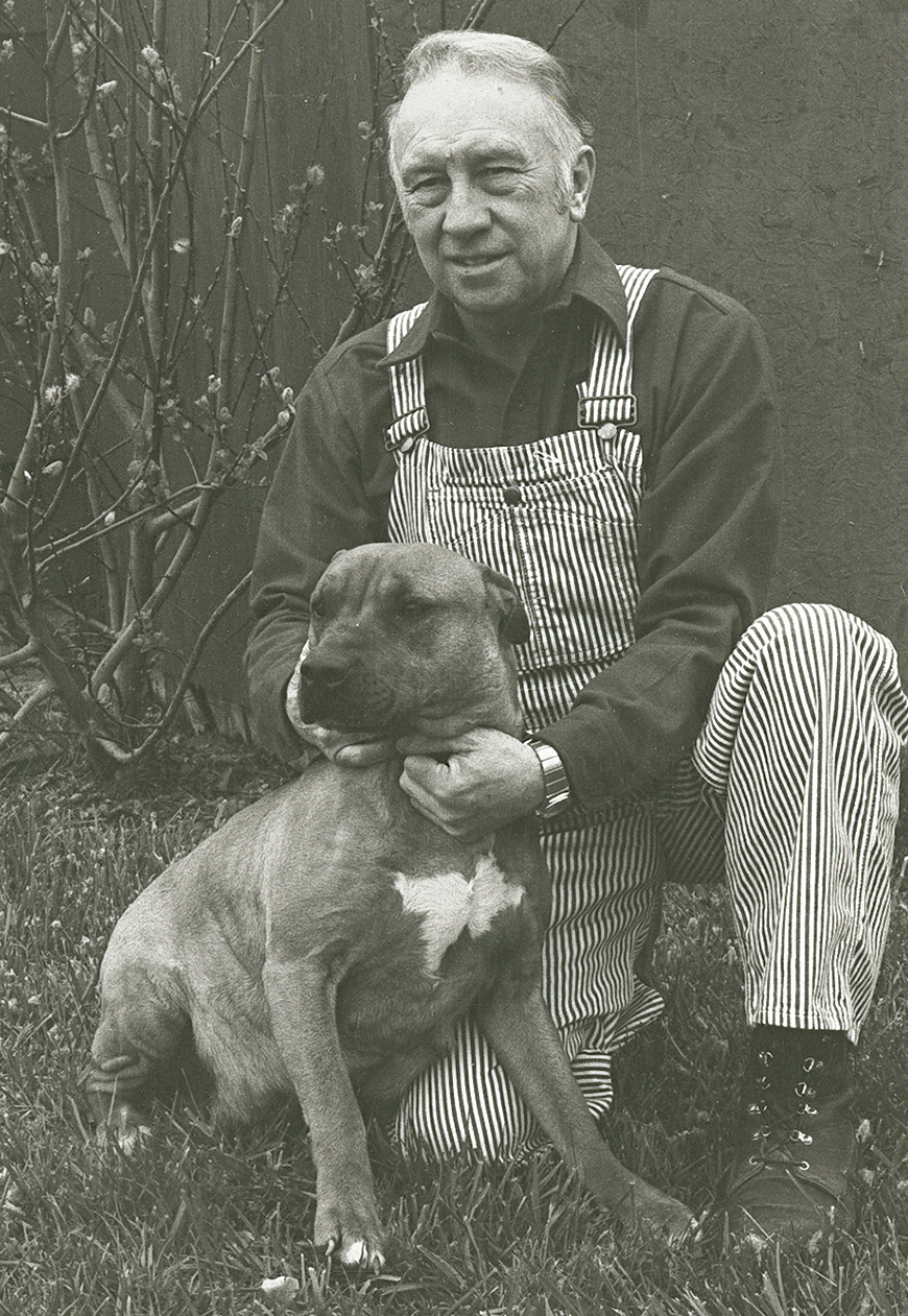 Craig and his dog in retirement.