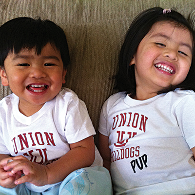 Lucas Andrew and Grace Benemerito as bullpups