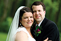 Colin and Sarah Wood wedding photo.