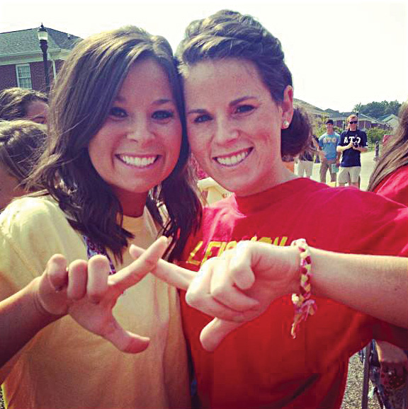 Leighton Williams (right), with her sister Ashton.