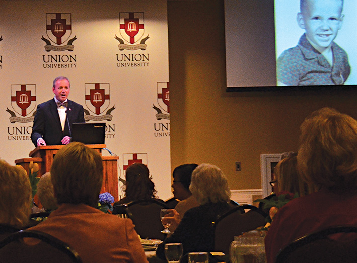 Dub speaking at Union Auxiliary
