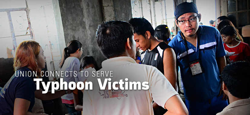 Union connects to serve typhoon victims