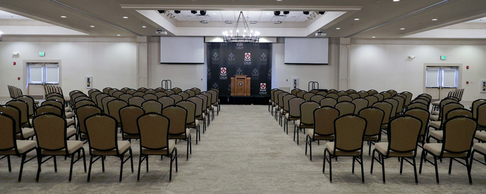 Grant Center Banquet Hall with theater seating
